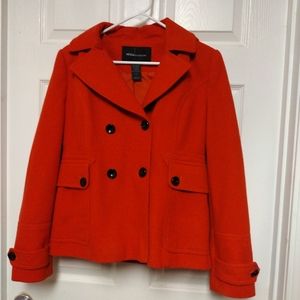 Hooded wool jacket